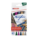 Quantore akryl tusch edding metallic, 5 stk.