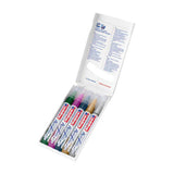 Quantore akryl tusch edding metallic, 5 stk.