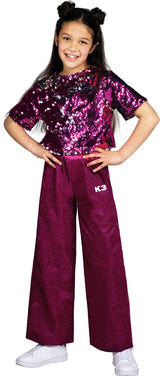 K3 fancy kjole pink, 3-5 år