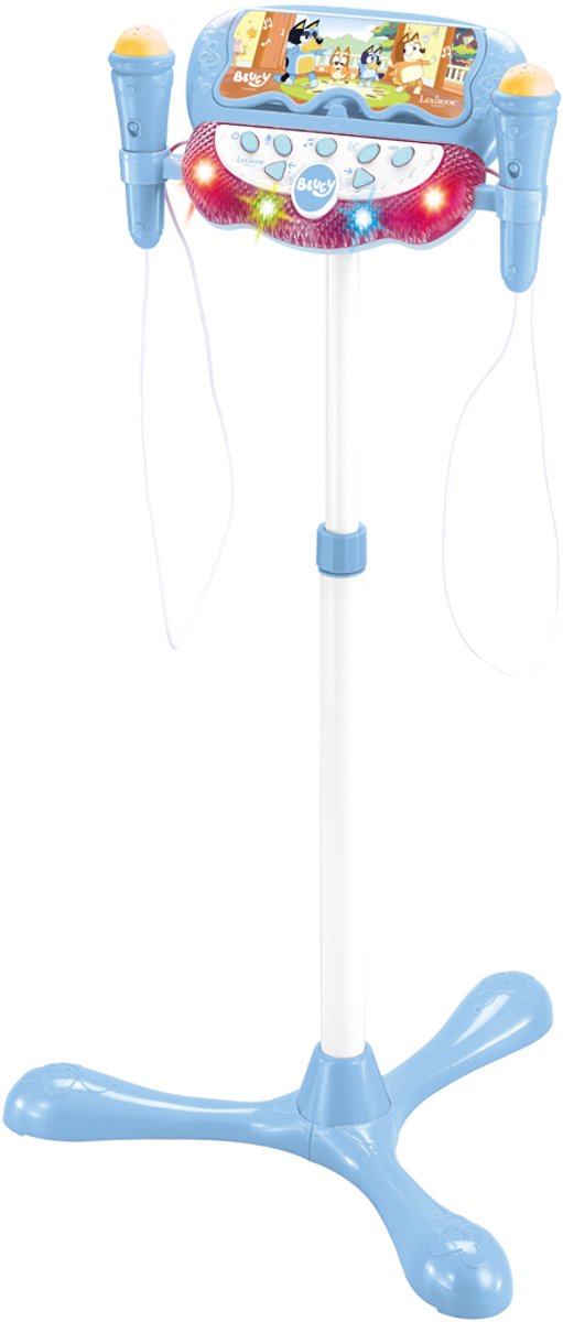 Lexibook bluey justerbar stander med 2 mikrofoner med stemmeeffekter, belysning, højttaler, Bluetooth