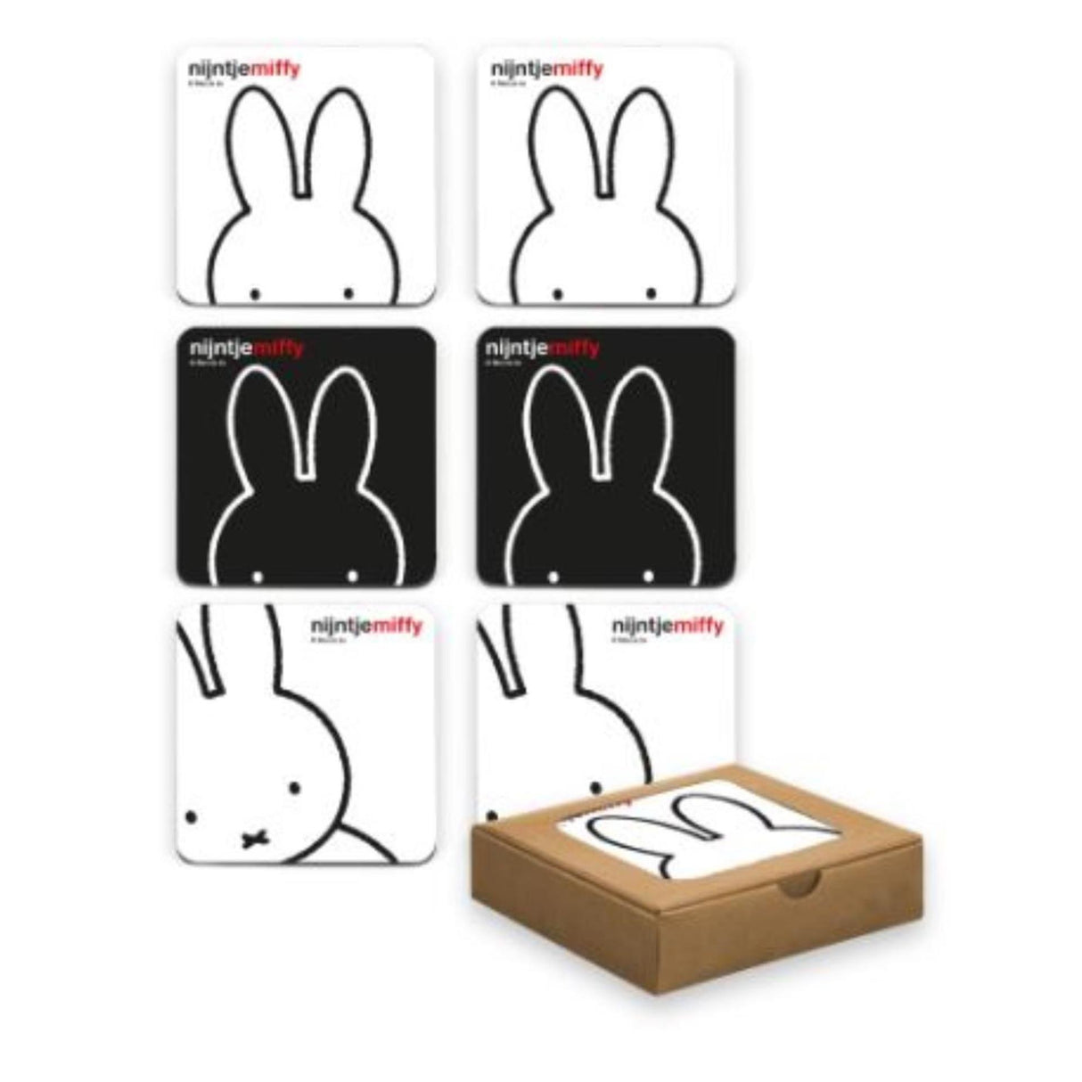 Miffy's face coaster sæt 6-delt