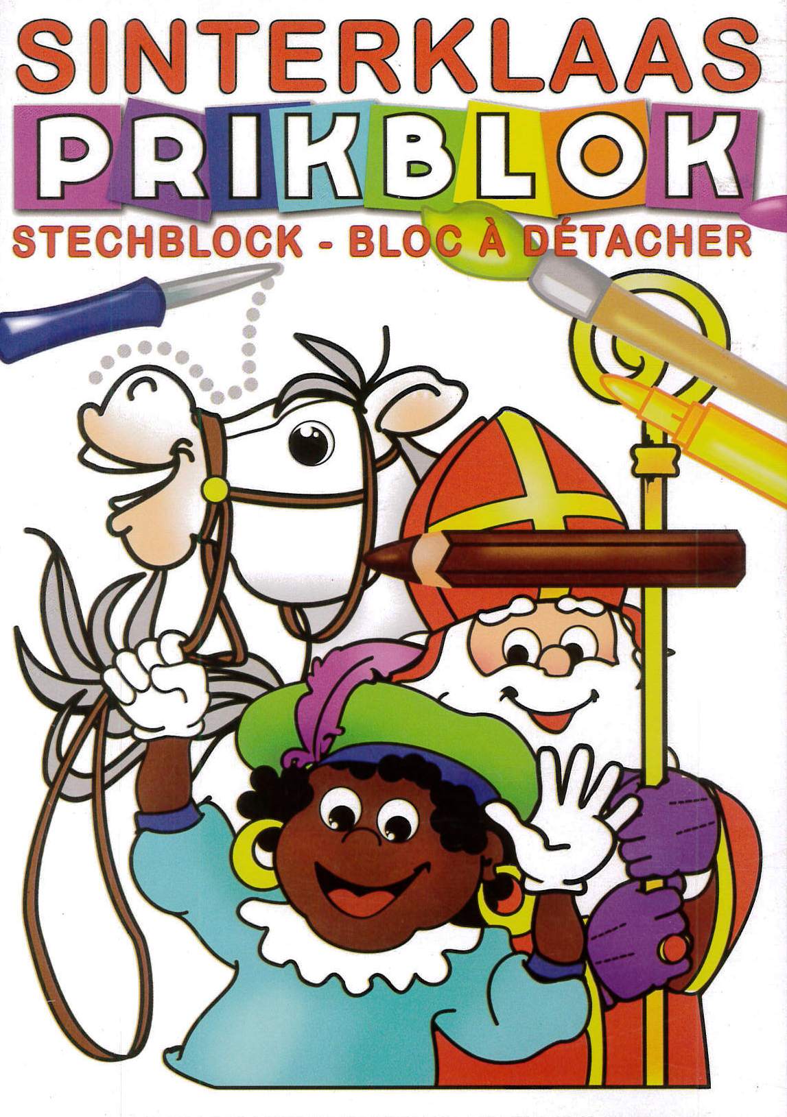 Sinterklaas nåleblok med nål og prikkepude.
