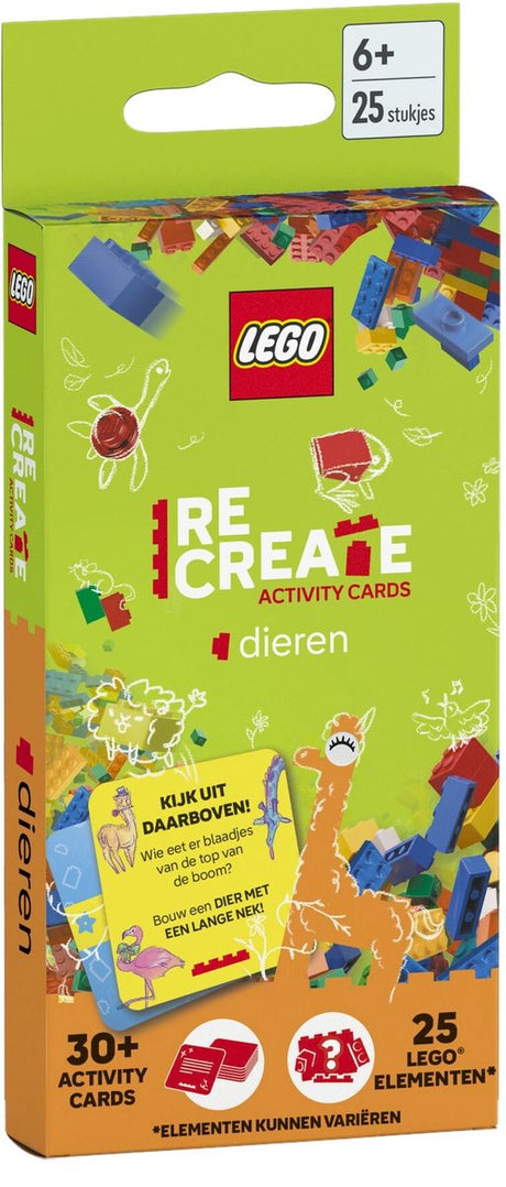 Lego genskabe aktivitetskort dyr