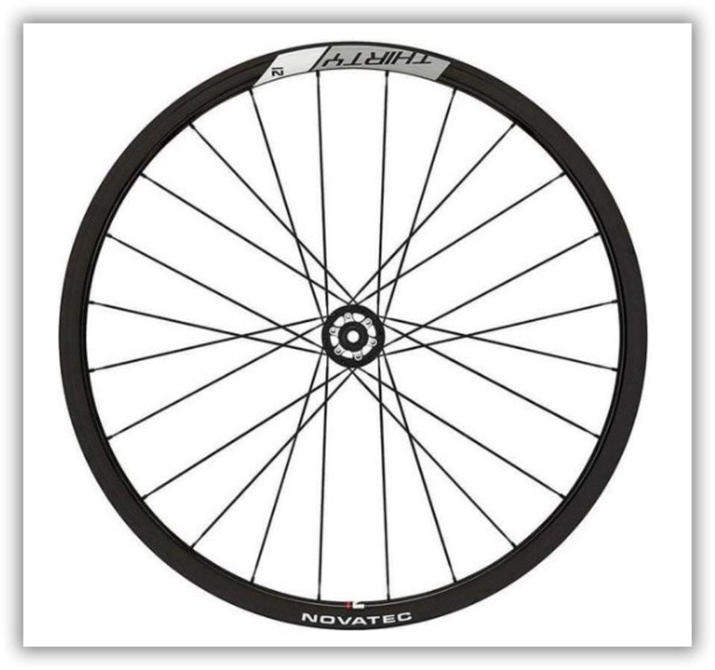 Forhjul Novatec 30 skive 6 bolt 12x100