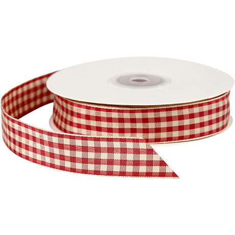 Creativ virksomhed https: www.cchobby.nl ternet-ribbon-w-20-mm-antique-red-white-25-m-1-roll
