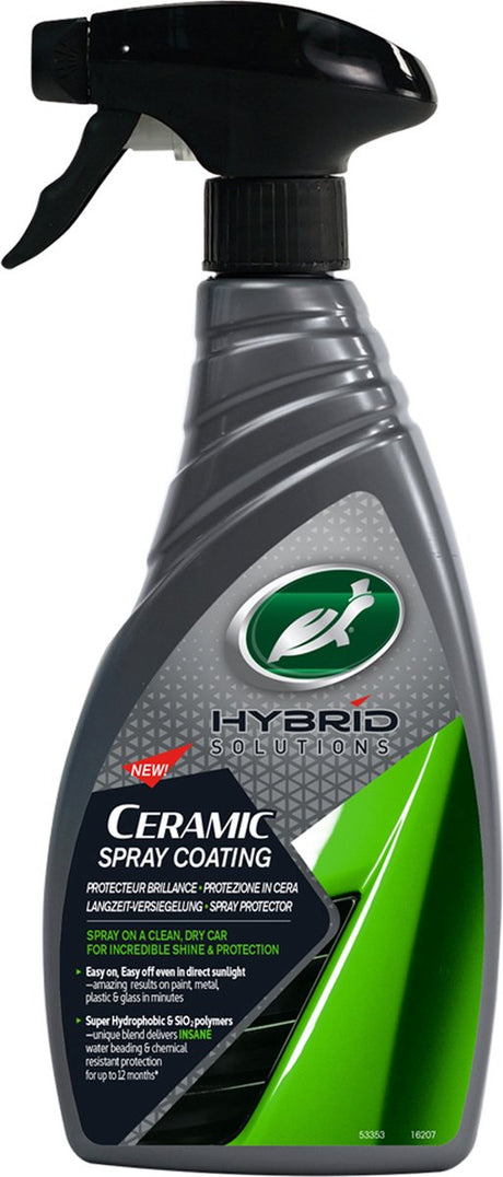 Turtle wax hs keramisk voksbelægning - giver vandafvisende og keramisk beskyttelse - holder overflader rene i længere tid - 500ml
