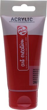 Talens art creation akrylmaling tube på 75 ml, medium naphtol rød (396)