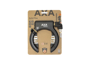 Axa Solid Plus Black Art2 Ring Lock - 150 mm - cykel