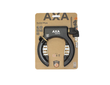 Axa Solid Plus Black Art2 Ring Lock - 150 mm - cykel