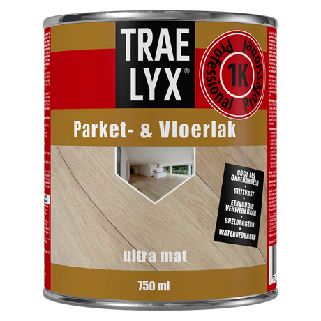 Trae-lyx 1074350 - tl parket vloerlak u-mat 750ml | 1 stuks