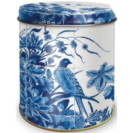 Delft blå opbevaringsdåse ã˜10xh11,5cm