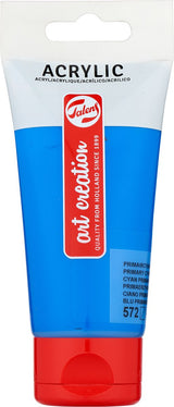 Talens art creation akrylmaling tube på 75 ml, primær cyan (572)