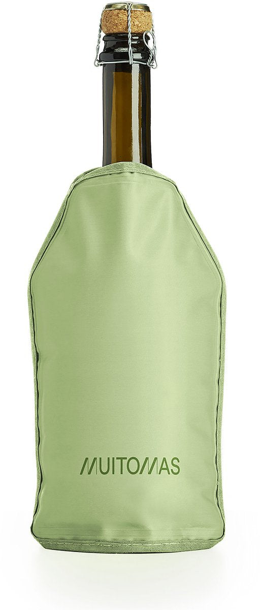 Muitomas flaskekøler glacette - neopren - kompakt letvægts - grøn