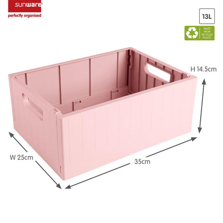 Sunware sigma home foldekasse 13l pink