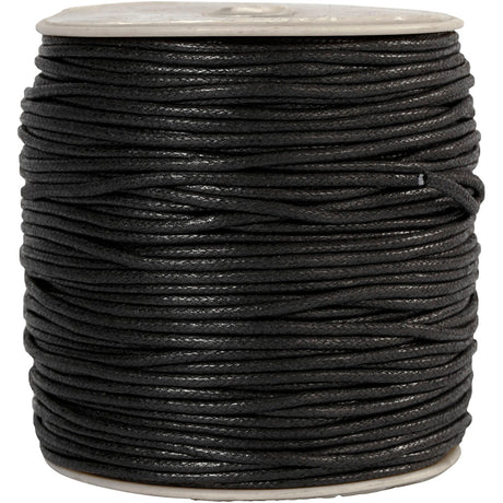 Creativ firma bomuldssnor, tykkelse 2 mm, sort, 100 m 1 æske