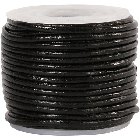 Creativ virksomhed https: www.cchobby.nl leather-cord-thickness-1-mm-black-10-m-1-roll
