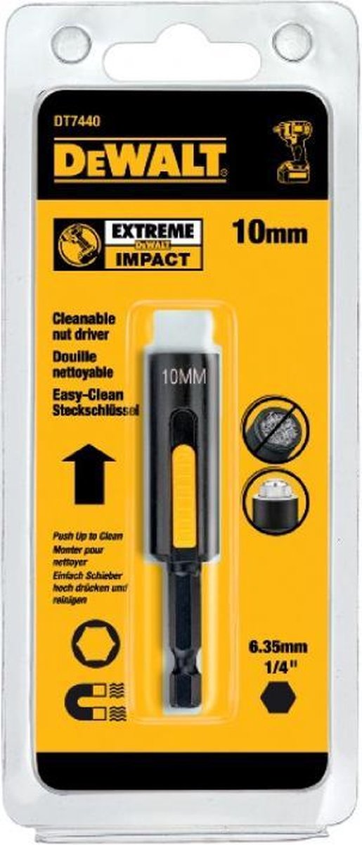 Dewalt dt7440 ekstrem slag magnetisk bit topnøgle - 10mm