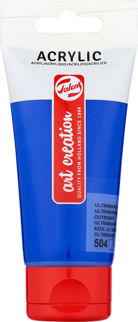 Talens art creation akrylmaling tube på 75 ml, ultramarin (504)