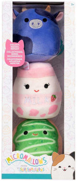 Squishmallows plys kæletøjssæt micromallows 3-delt samlerfigur.