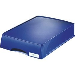 Leitz plus brievenbak met lade - blauw