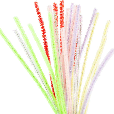 Creativ virksomhed https: www.cchobby.nl chenille-l-30-cm-thickness-6-mm-springcolors-24-div-1-doos