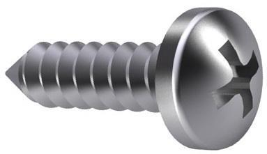 Pan cylinder plade skrue kk 4,8x50 rustfrit stål a2 | 200 stk
