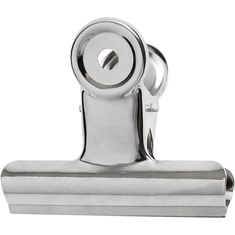 Creativ firma metalklemme, b: 7,5 cm, sølv, 6 stk 1 æske