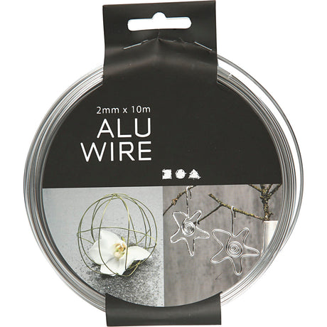 Creativ virksomhed https: www.cchobby.nl alu-wire-round-thickness-2-mm-silver-10-m-1-roll