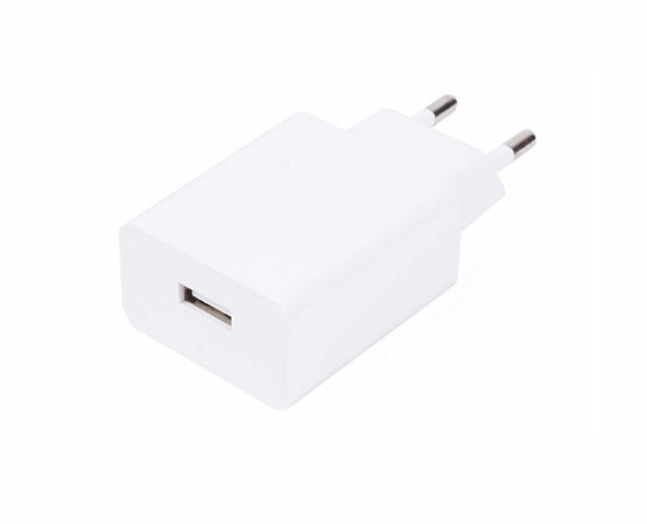 USB-oplader 2a hvid (hængende emballage)