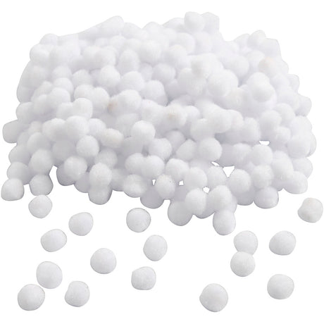 Creativ company pom-poms, d 10 mm, hvid, 450 stk. 1 æske