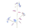 Decoris kunstig tsk iriserende 5x15x68cm