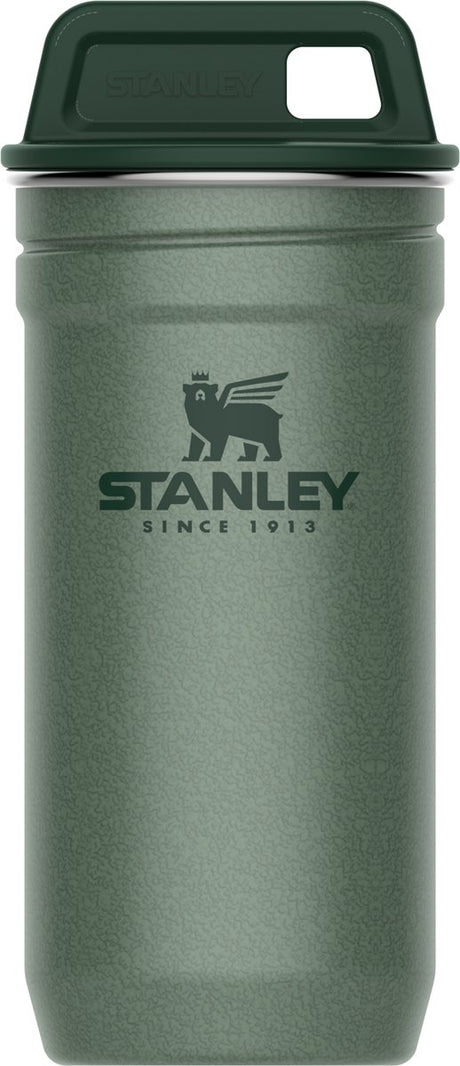 Stanley adventure nesting shotglassæt 0,59 ml - BPA frie shotglas - rustfrit stål shotglas - nemme at stable og opbevare - tåler opvaskemaskine - hammertone grøn