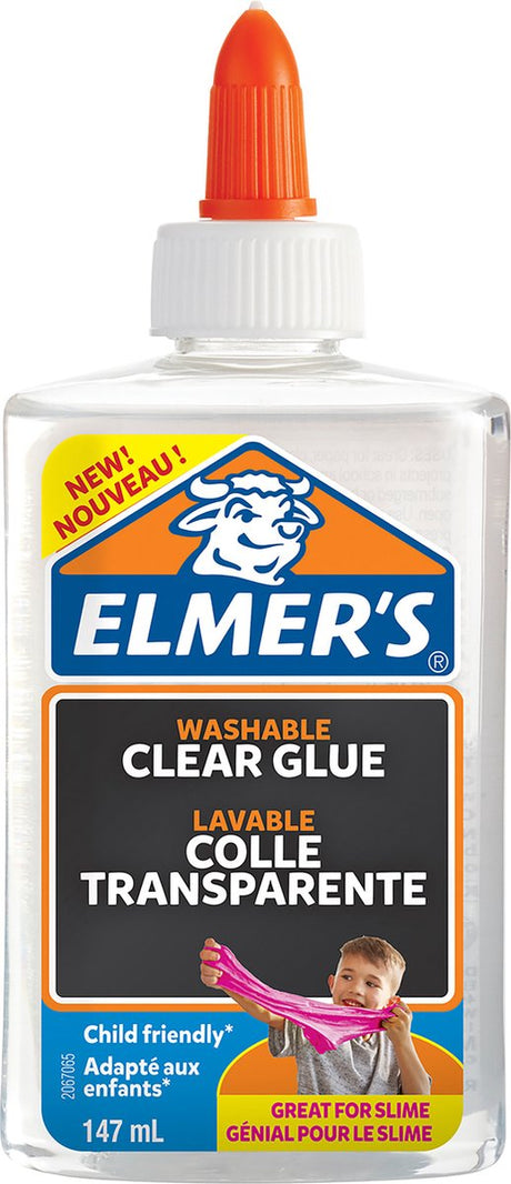 Elmers farveløse pva lim | 147ml | vaskbar og børnevenlig | fantastisk til fremstilling af slim og håndværk