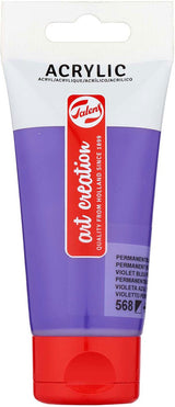 Talens art creation akrylmaling tube 75 ml, permanent blå-violet (568)