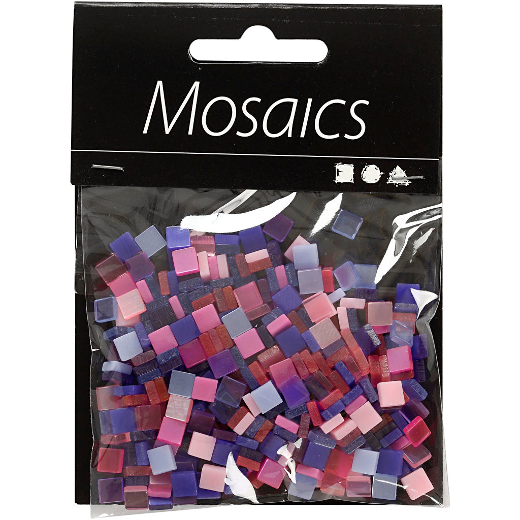 Creativ Company Mini Mosaic Purple 10x10mm, 25 gram