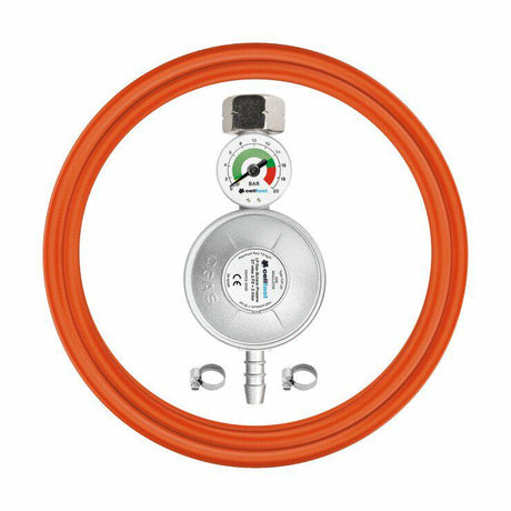 Cellfast 52-506 - trykregulator - propan-butan - 2m - sikkerhedsventil