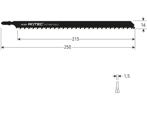 Rotec stiksavklinge dc355 (2 stk)