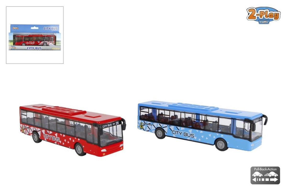 2-play bybus trykstøbt tilbagetræk 15 cm