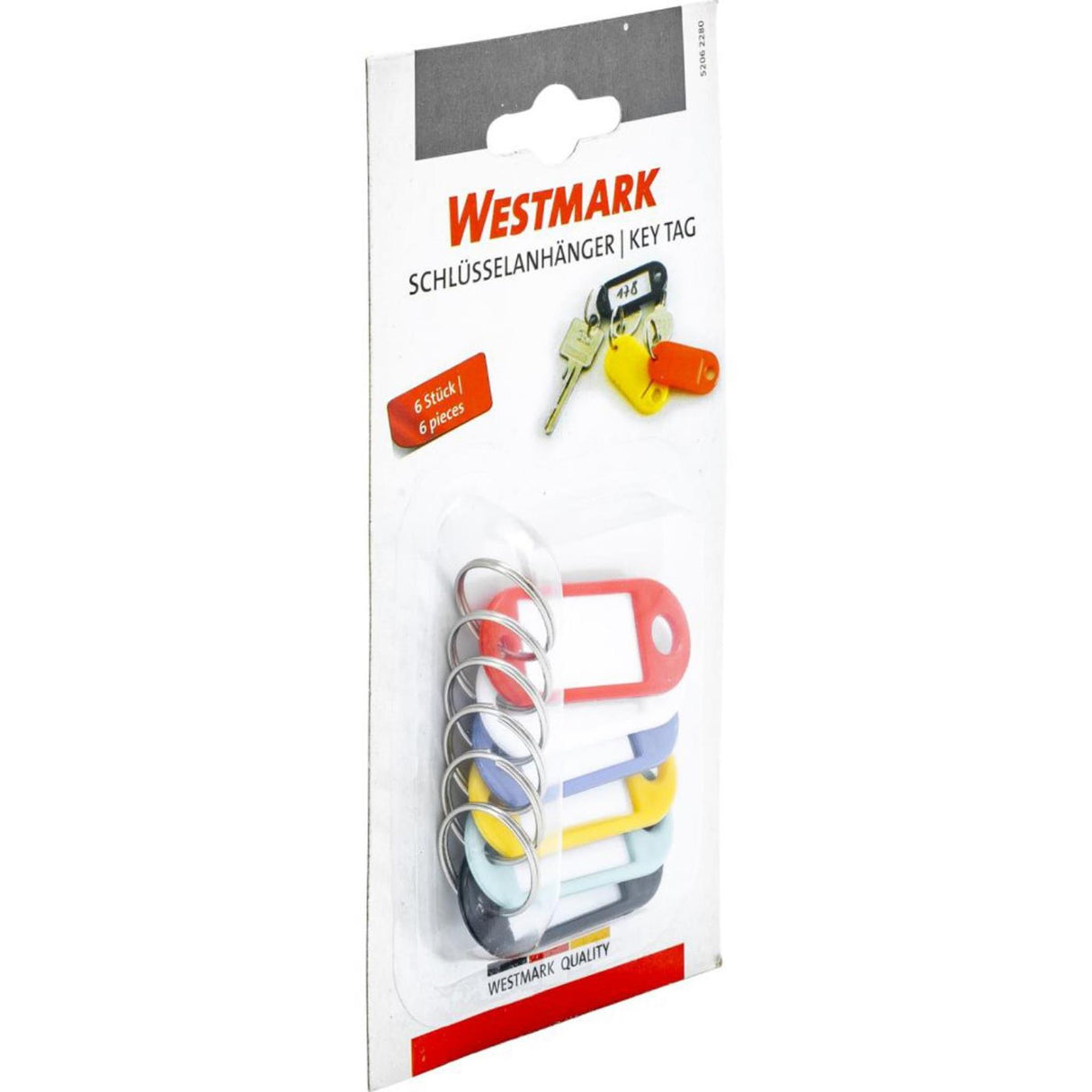 Westmark nøglelabelsæt med 6 plastik