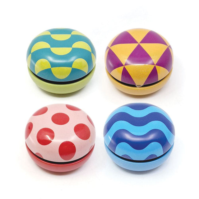 Dsp. retro tin yoyo groovy 4 ass. 5+