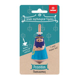 Græsk trætold: poseidon. 3,5x3,5x8