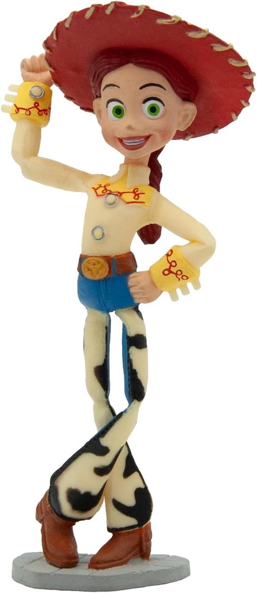 Bullyland 12762 – Disney Pixar Toy Story Cowgirl Jessie figur – naturtro og detaljeret design – ideel som kagefigur, samlerobjekt eller lille gave til børn fra 3 år og derover