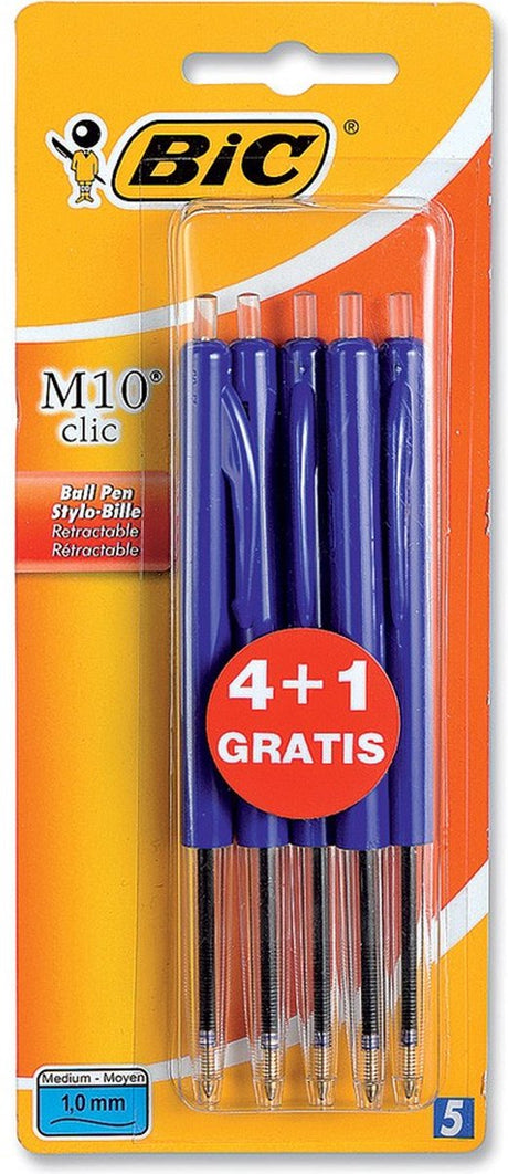 Bic kuglepen m10 blå bls 4+1