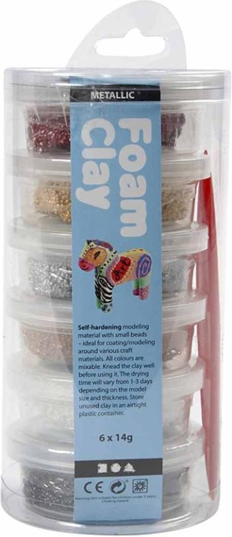 Foam clay®, 6x14 gr, assorterede farver