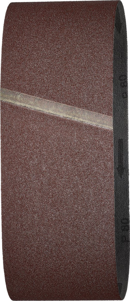 Wolfcraft - slibebånd korn 80 - 3 stk - båndsliber sandpapir 76 x 457 mm - 1894000