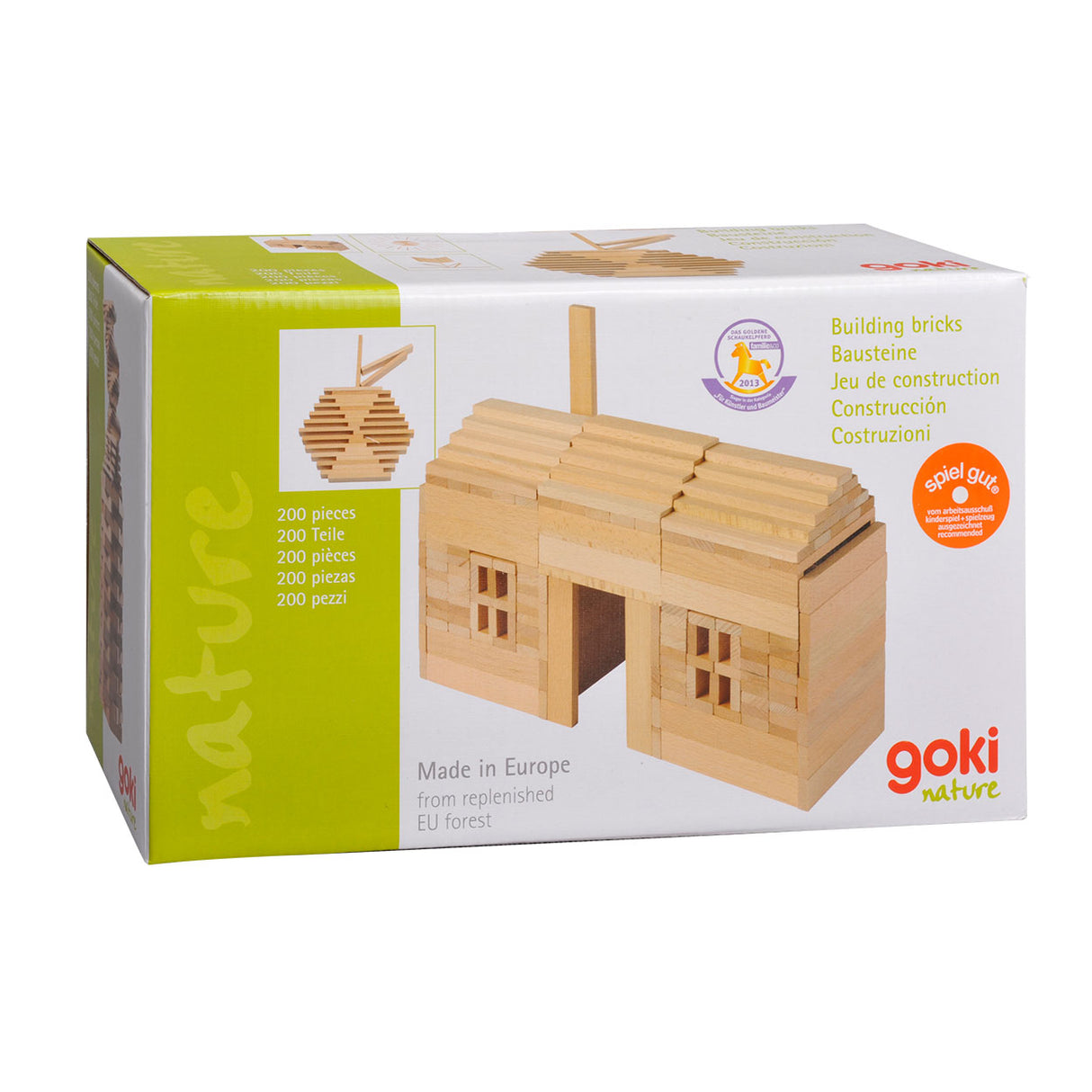 Goki byggeplader i træ, 200 stk.