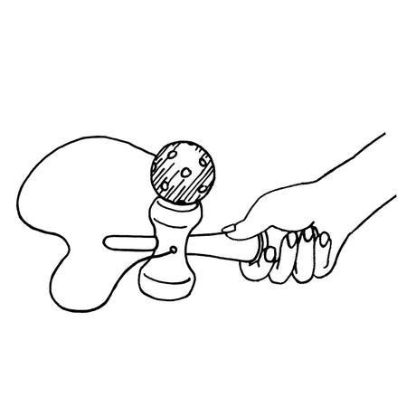 Goki kendama rød. 17 cm. 4+