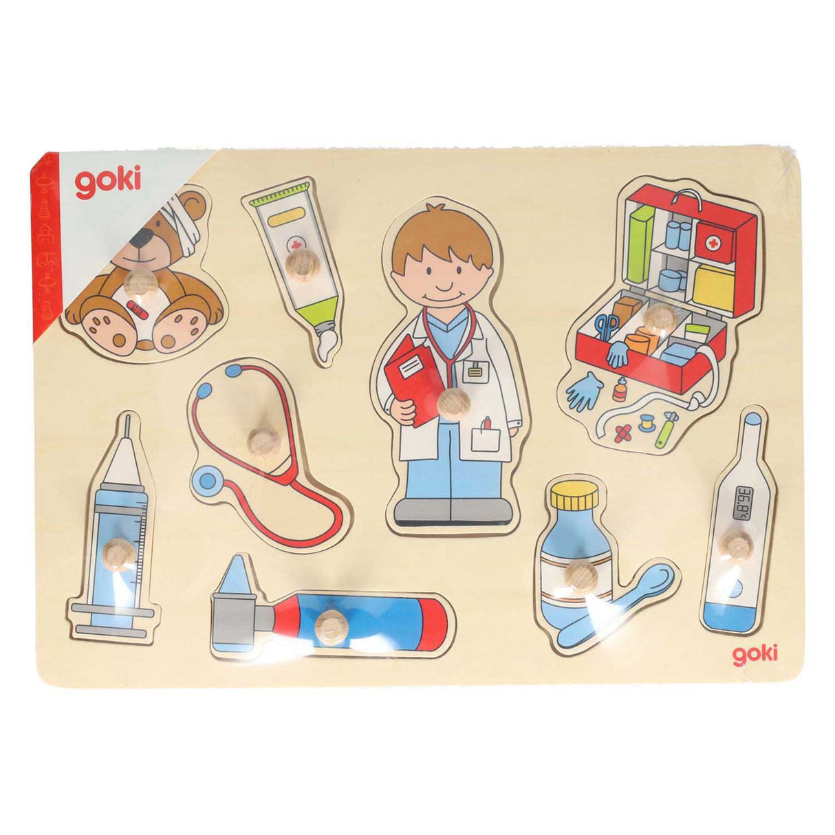 Goki Wooden Nick Puzzle - Hos Doctor