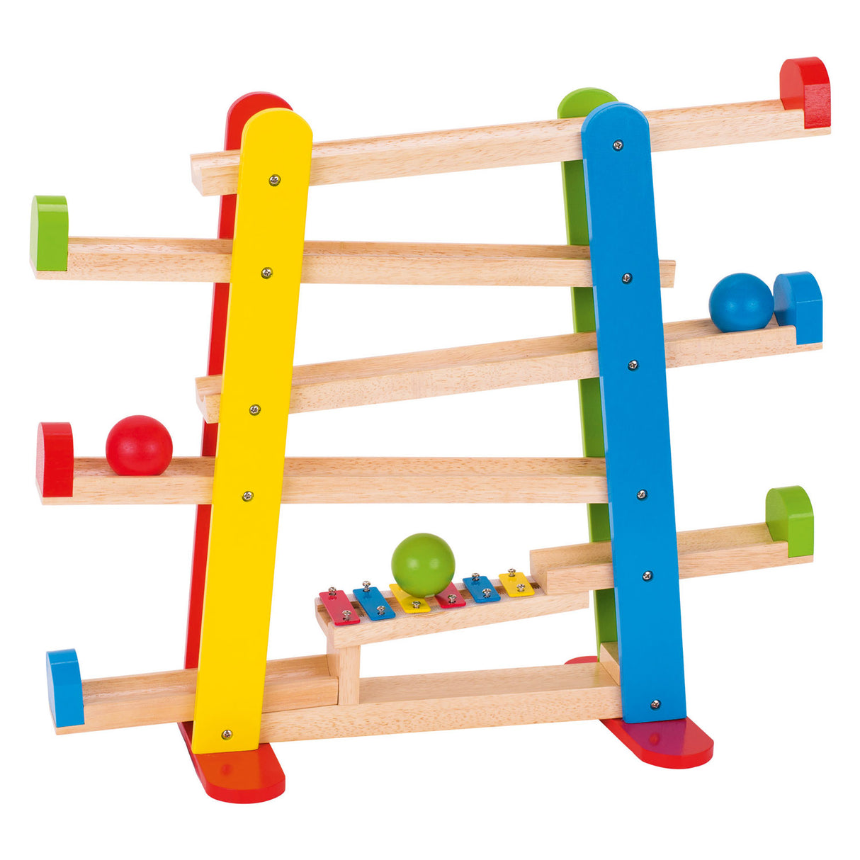 Goki Wooden Marble Track med xylofon