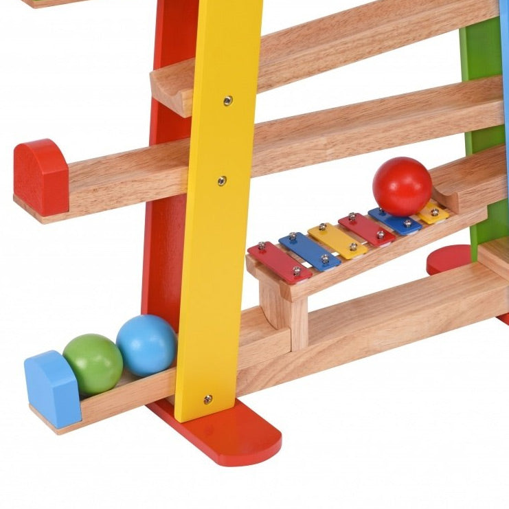Goki Wooden Marble Track med xylofon